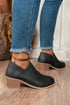 Western Style Tulip Opening Faux Suede Ankle Boots