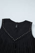 Western Tassel Fringe Rivet Detail Sleeveless Tank Top