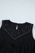 Western Tassel Fringe Rivet Detail Sleeveless Tank Top