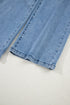 Western Washed Bow Knot Sash Wide Leg Denim Jeans