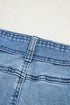 Western Washed Bow Knot Sash Wide Leg Denim Jeans