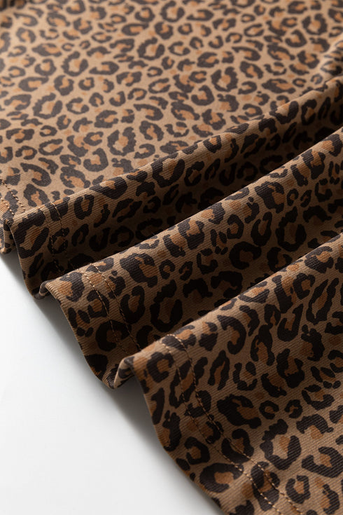 Western Wild Animal Print Crew Neck T Shirt