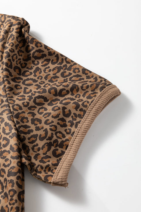 Western Wild Animal Print Crew Neck T Shirt