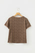 Western Wild Animal Print Crew Neck T Shirt