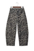Western Zebra Stripe Animal Print Wide Leg Jeans