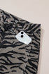 Western Zebra Stripe Animal Print Wide Leg Jeans