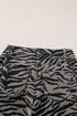 Western Zebra Stripe Animal Print Wide Leg Jeans