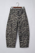 Western Zebra Stripe Animal Print Wide Leg Jeans