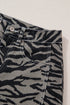 Western Zebra Stripe Animal Print Wide Leg Jeans