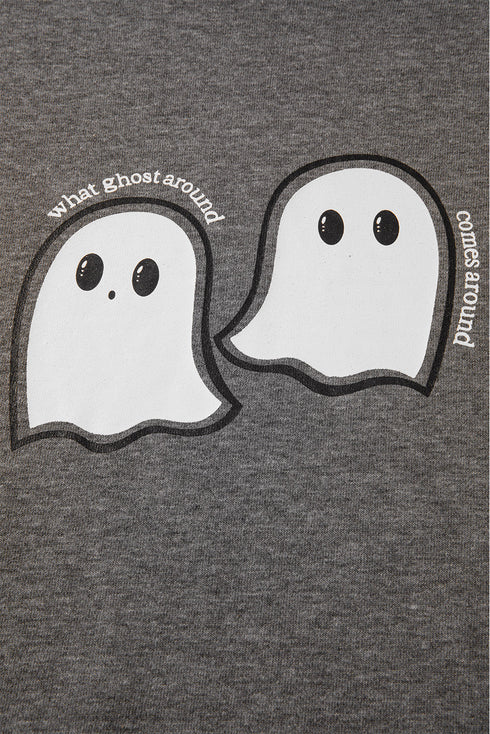 What Ghost Around Comes Around Graphic Oversized Hoodie