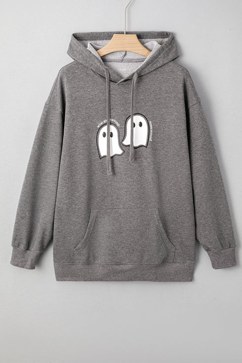 What Ghost Around Comes Around Graphic Oversized Hoodie