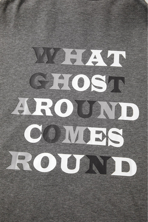 What Ghost Around Comes Around Graphic Oversized Hoodie