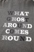 What Ghost Around Comes Around Graphic Oversized Hoodie