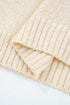 Whimsical Abstract Applique Soft Knit Pullover Sweater
