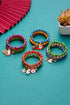 Whimsical Alloy Beaded Charm Bracelet Trio
