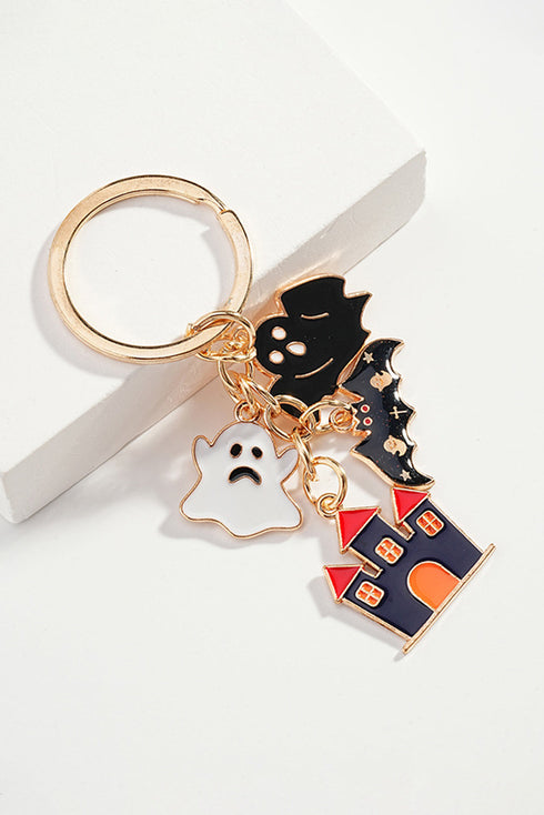 Whimsical Alloy Charm Pendant Secure Metal Keychain