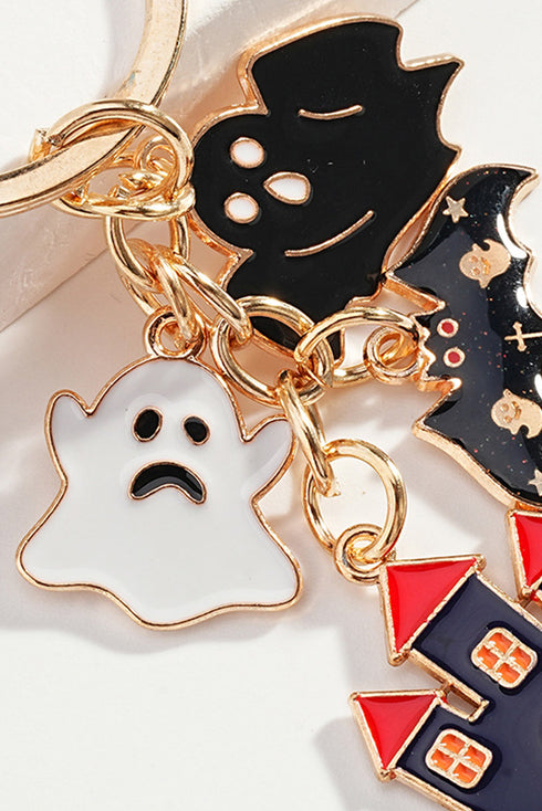 Whimsical Alloy Charm Pendant Secure Metal Keychain
