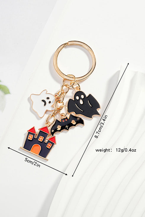 Whimsical Alloy Charm Pendant Secure Metal Keychain