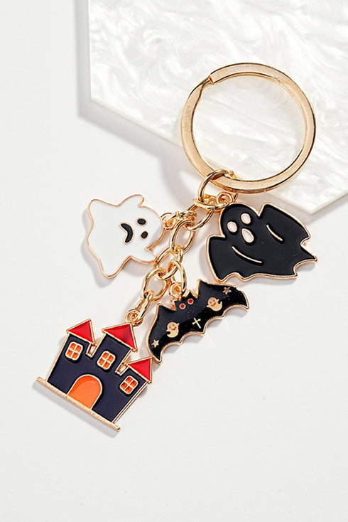 Whimsical Alloy Charm Pendant Secure Metal Keychain