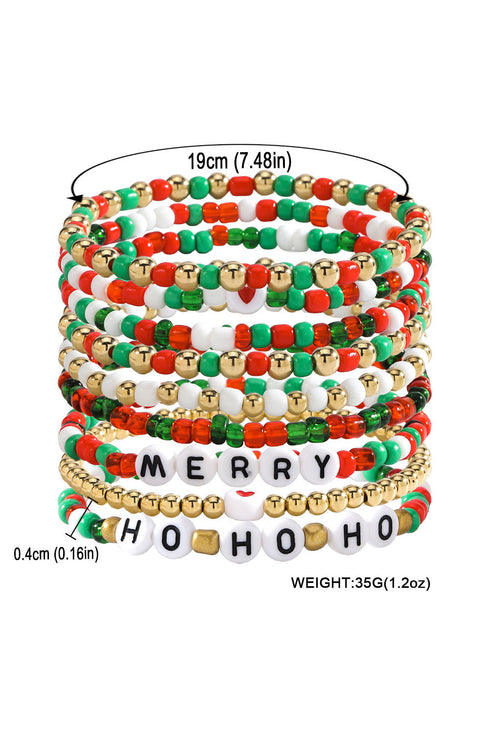 Whimsical Beaded Polymer Clay Multi Layer Bracelet