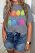 Whimsical Egg Graphic Print Short Sleeve Crew Neck Tee