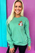 Whimsical Ghost Pumpkin Coffee Graphic Crewneck Sweatshirt