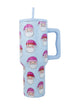 Whimsical Graphic Print Alloy Travel Tumbler