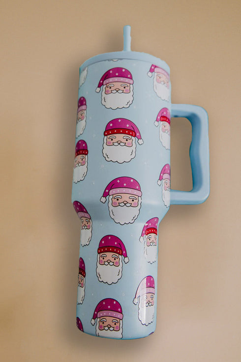 Whimsical Graphic Print Alloy Travel Tumbler