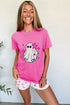 Whimsical Halloween Ghost Graphic Short Sleeve Tee