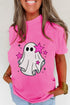 Whimsical Halloween Ghost Graphic Short Sleeve Tee