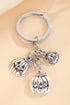 Whimsical Jack O Lantern Motif Alloy Charm Metal Keychain
