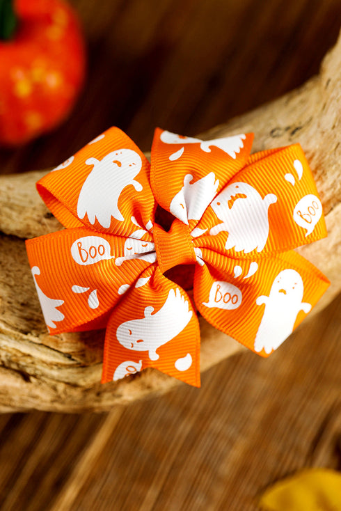 Whimsical Patterned Terylene Fabric Bow Hair Clip