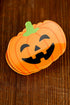 Whimsical Pumpkin Silhouette Cutout Design Hair Claw