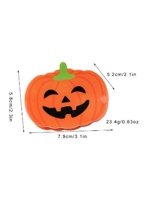 Whimsical Pumpkin Silhouette Cutout Design Hair Claw