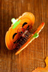 Whimsical Pumpkin Silhouette Cutout Design Hair Claw