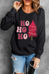 Whimsical Tree Graphic Crew Neck Pullover Sweatshirt