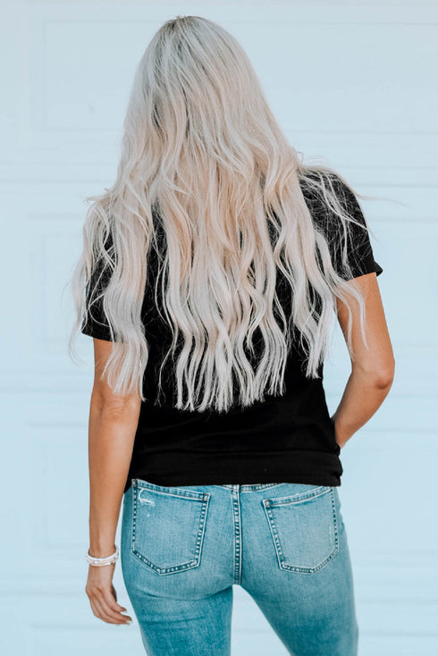 Whiskey Makes Me Frisky Graphic Statement Tee