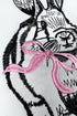 White Bunny Embroidered Bow Graphic Tee
