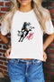White Cowboy Howdy Embroidered Western Fashion T Shirt