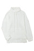 White Cowl Neck Textured Sweatshirt