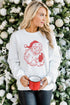 White Father Christmas Embroidered Sweatshirt