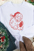 White Father Christmas Embroidered Sweatshirt
