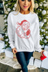 White Father Christmas Embroidered Sweatshirt