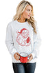 White Father Christmas Embroidered Sweatshirt