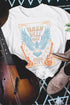 White Nashville 1982 Eagle Graphic Print Casual T Shirt