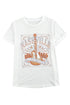 White Nashville Graphic Printed Short Sleeve T Shirt