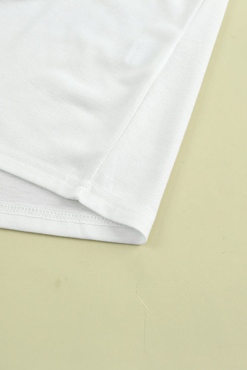 White Nashville Graphic Printed Short Sleeve T Shirt