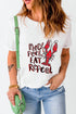 White Pinch Peel Eat Repeat Crawfish Print Crew Neck Tee