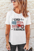 White So God Made A Farmer Graphic Tee