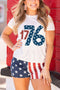 White Star 1776 Graphic Flag Day T Shirt